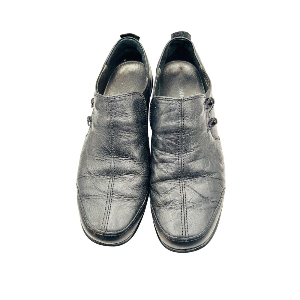 Romika Loire 05 black leather slip on comfort walking shoes women’s sz 41=10 US